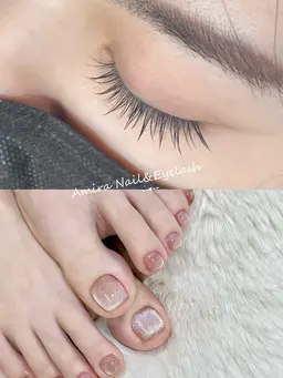 【夏限定】韓国風ワンホンマツエク【上のみ】＆マグネットフットネイル15880円→11000円