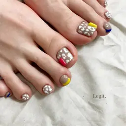 フットネイル:【オフあり】　持ち込みデザイン