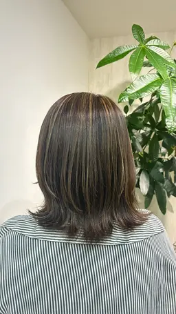 ワンカラー🧡✨+ ハイライト