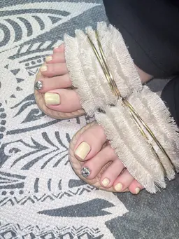 フットネイル🤍ワンカラー🤍