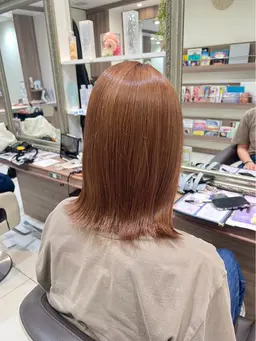 ブリーチなしワンカラー🔮➕Aujuaトリートメント🫧