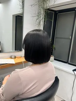 縮毛矯正+Aujuaクイックトリートメント【前処理トリートメント付き✨️】※long料金なし※