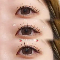 【ミニモ学割🎀】フラットラッシュ100本（オフ込み）＋束感コーティング仕上げ✨️