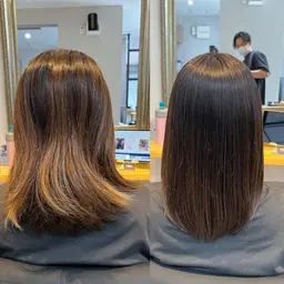 ☀️ミニモ限定🌈カット+カラー+髪質改善ULTOWA トリートメント