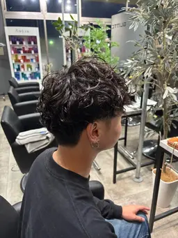 カットモデル＋デザインパーマ(男女問わず)