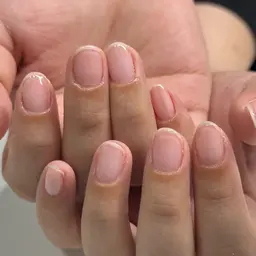 【オフなし】お仕事でネイルができない方、会社で制限のある方へオススメ✨自爪っぽく!クリアネイル ¥3000