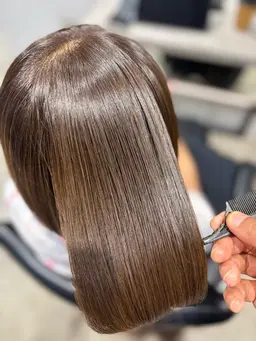 【ミニモ新規限定】 カット+艶カラー+髪質改善TR🌿 内部補修で色持ちUP&柔らかな質感へ人気のプラン✂️