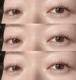 まつ毛パーマ🎀ケアトリートメント＆コーティング&アイシャンプー付き🎀ミニモ学割 目元の撮影