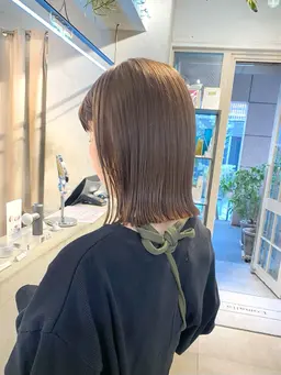 カット＋縮毛矯正＋ケアカラー＋クイックトリートメント(超音波ケアプロ付き)