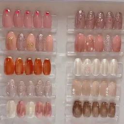 【オフなし・10種類から選べるデザイン🪽】ピンク、キラキラ多めのデザインセットサンプルです🧸ྀི⭐️