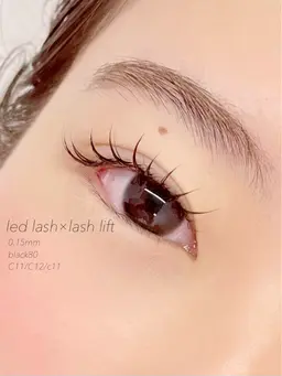 12/22急募❗️【アンドヘルシー】まつげパーマ×LEDエクステ(〜120本まで)✨アイシャンプー付き🧴