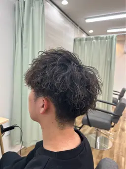 メンズカット+ツイストスパイラルパーマ