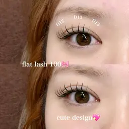 【マツエクLEDグルー1日1名限定】フラットラッシュ80本 ※付け足し不可。オフありOK🌟