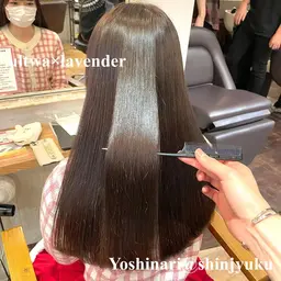 カット+ストレートパーマ(パーマ落としorボリュームダウン)+高濃度炭酸シャンプー