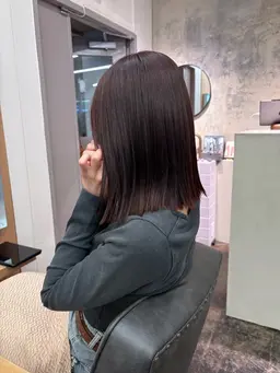 大人気‎𖤐 ̖́/カット＋ワンカラー＋バイカルテ６stepトリートメント💜スタイリング付き♡