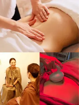 (🌿漢方よもぎ蒸し+高周波🔥EMS付き)【腸マッサージ&💥温め+EMSで引き締めくびれ特化】【75分/8100円】