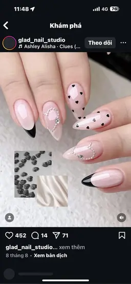 チップ長さだし10本持ち込みデザインネイル(デザイン6本🎀)