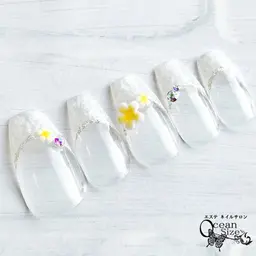 💗【再来／他店フィルイン】💗で✨キラッキラ✨10本フレンチデザインネイル