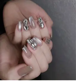 【HAND】チップ長さだし♪キラキラ☆マグネット × ストーン埋め尽くし¥9,500