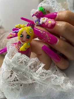 【個性を出したい！】推しネイル・3Dネイル・キャラネイル※長さだし可