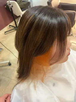 インナーカラー＋シャンプーブロー