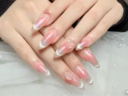 ワンホンネイル💅マグネットチークネイル💕フィルイン対応ソフトジェルオフ込み