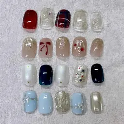 ⭐︎11月限定価格⭐︎ネイルモデル【HAND】jrサンプルデザイン(カラー変更可能)※ご新規様付け替えオフ無料