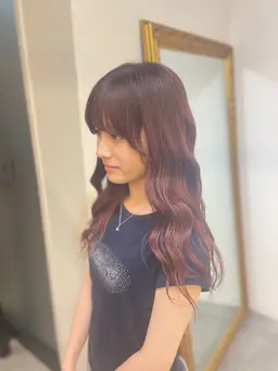 【大人っぽい暖色カラー🍷】ワンカラー＋オージュア2stepトリートメント︎ ✧