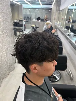 【メンズカット➕ケアパーマ➕トリートメント】シャドウ・波巻き・ツイストスパイラルパーマ