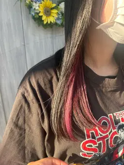 【★ハイライトカラー★インナーカラー】カット+Wカラー+『オージュア』ケア ¥