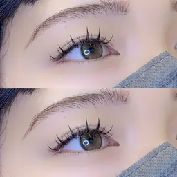 オフ無し⚠️【LEDエクステ】SNSで話題沸騰🎀束感のあるワンホンデザイン｜マツエク100本