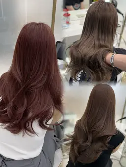 【人気No.3メニュー】🤍透明感似合わせカラー+髪質改善 酸熱トリートメント🤍