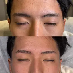 ‼️1日3名様限定‼️《ワックス➕パーマ モデル様》メンズ眉毛ワックス➕パーマ🌟(毛抜き、カット込み)