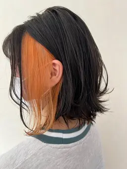 イヤリングカラー+全体カラー+トリートメント