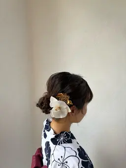プチアレンジ(ت )✨️お出かけ前にちょっとした30分でできるラフなarrange(*´︶`)夏祭り浴衣アレンジも🫶