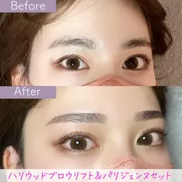 【7月30日限定10時30分​〜​】HBL(ハリウッドブロウリフト)×パリジェンヌorまつ毛パーマ🦋
