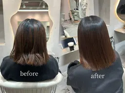 【美髪髪質改善‼️】✨縮毛矯正✨+ナノレベルトリートメント