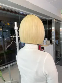 ✨️1番人気✨️【金髪ボブ】 ボブカット+ ケアブリーチ+カラー