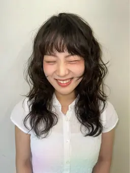 【👑長持ちするパーマ👑】カット＋デジタルパーマ＋内部補修トリートメント🖤
