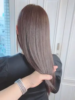 【限定クーポン💕】カット+艶カラー+高保湿サロントリートメント🤍🩵