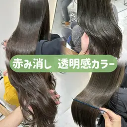 【口コミにご協力いただける方】髪質改善ケアカラー！✨🥺3ステップトリートメント付き！博多/カーキ/オリーブ/グレージュ