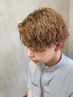 メンズカット+シングルカラー