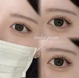 12月限定❄️⟡.·《上下パーマor上パーマ下エク》韓国束感まつパ🫧🇰🇷 NUNU LASH LIFT🩶