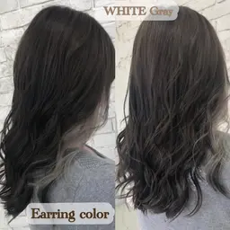 💫Earring color💫イヤリングブリーチダブルカラー→ワンカラー/