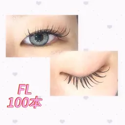 派手すぎず盛りたい方向け✨️フラットラッシュ100本🎀束感コーティング仕上げ🤍/付け足し🙆‍♀️