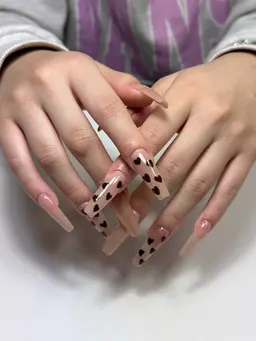 オフあり💎チップ長さだし2本シンプルアート🩵(持ち込みok)