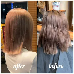 ブリーチ履歴お任せください✨縮毛矯正  + カット♣️