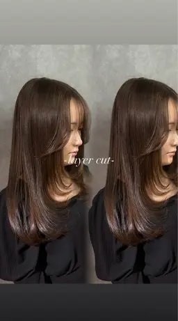 11/6.11/12限定 営業後カットモデル【レイヤーカット・ハッシュカット】