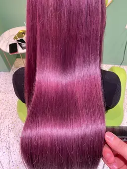 (顔出し撮影)ブリーチ毛限定【縮毛矯正】