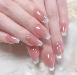 韓国で大人気‼️【冬限定】 ❄️韓国ムルグァン(うる艶)冬ちゅるんネイル💅オフ無料✨